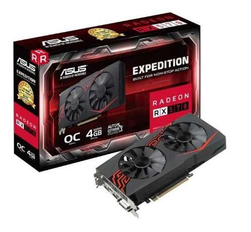 ASUS RX 570 4GB EXPEDITION  ** GAMING GRAPHICS CARD ** GOOD CONDITION ** WARRANTY **