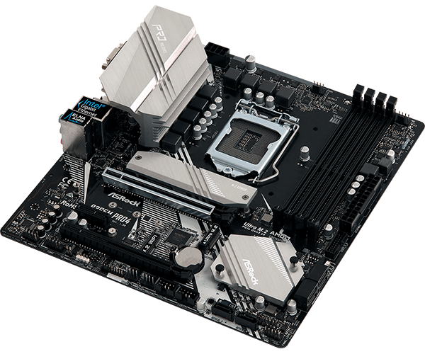 Asrock B356m Pro 4 - Gaming Motherboard - Good Condition - Warranty
