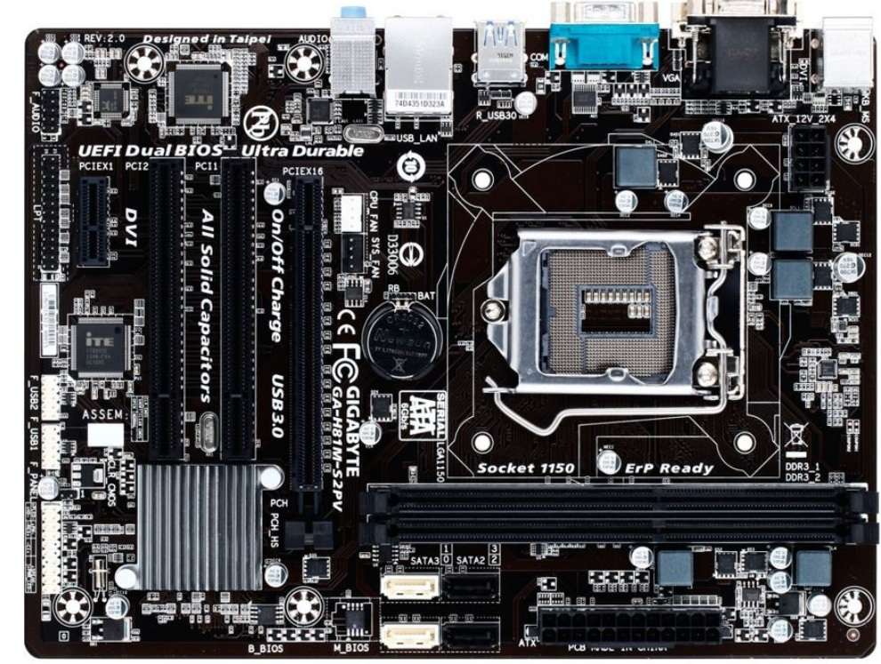 Gigabyte GA-H81M-S2PV - Desktop Motherboard - Good Condition - Warranty