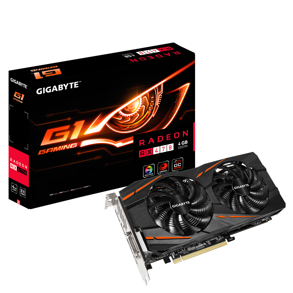 GIGABYTE RX470 G1 GAMING 4GB ** GAMING GRAPHICS CARD ** GOOD CONDITION ** WARRANTY **