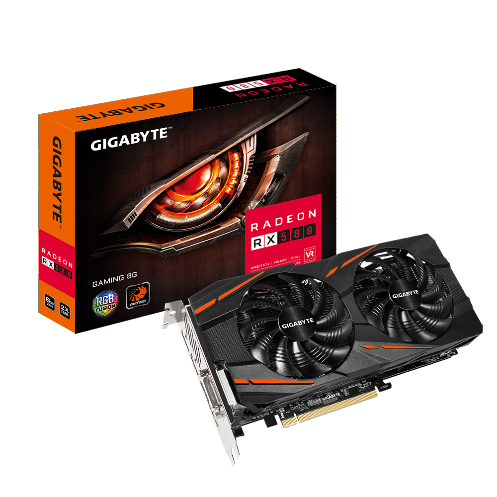 Gigabyte Rx580 8G Gaming  - Gaming Graphics Card - Good Condition - Warranty