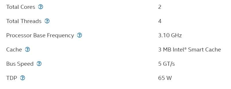 Intel Core i3 2100 - Desktop Processor - Good Condition - Warranty