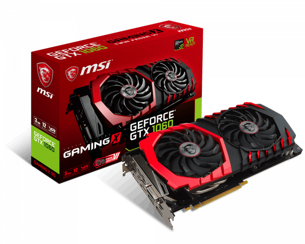 Msi Gtx 1060 3G Gaming X - Gaming Graphics Card - Original Box - Good Condition - Warranty