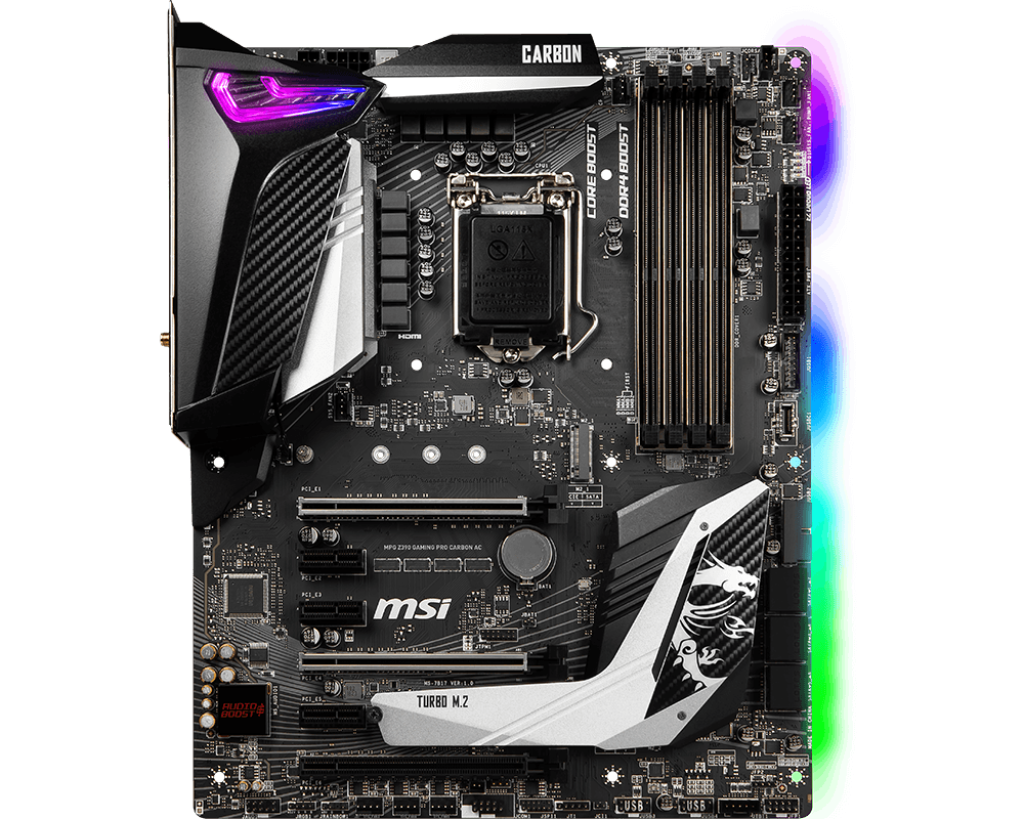 MSI MPG Z390 GAMING PRO CARBON AC ** GAMING MOTHERBOARD ** GOOD CONDITION ** WARRANTY **