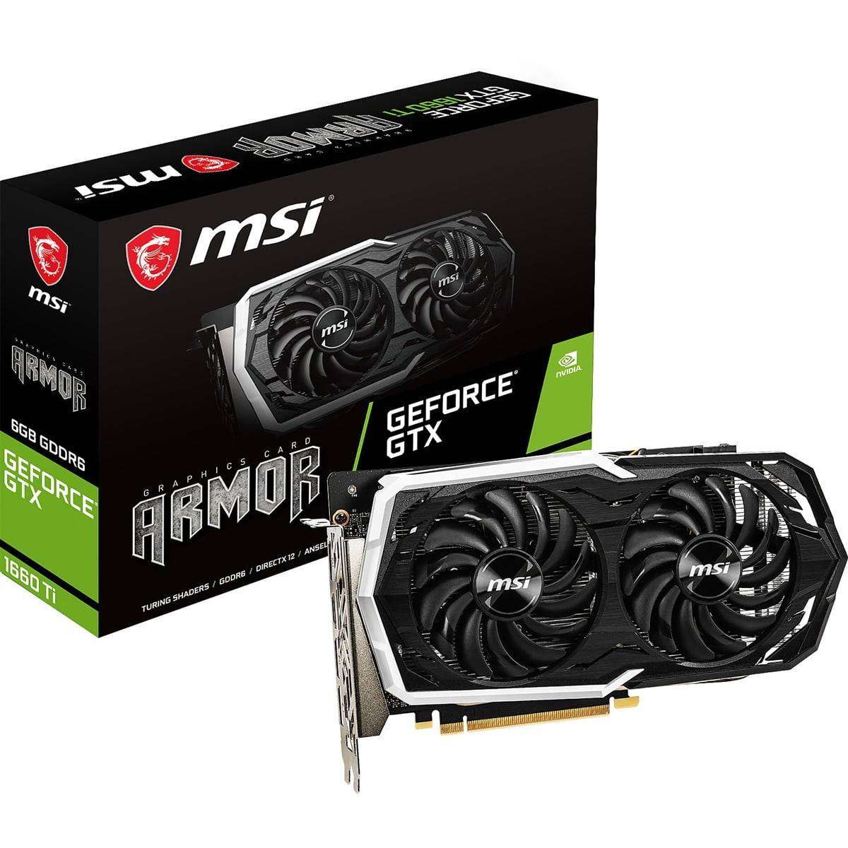Msi Gtx 1660TI 6G Armor - Gaming Graphics Card - Good Condition - Warranty