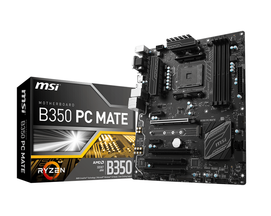 Msi B350 Pc Mate - Gaming Motherboard - Good Condition - Warranty