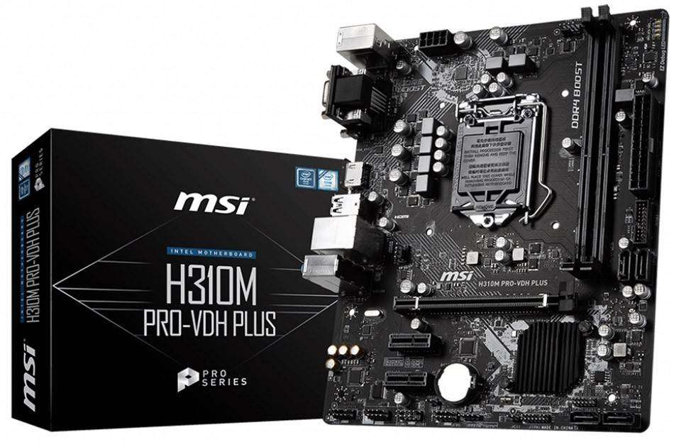 Msi H310M Pro - VDH Plus - Gaming Motherboard - Good Condition  - Warranty
