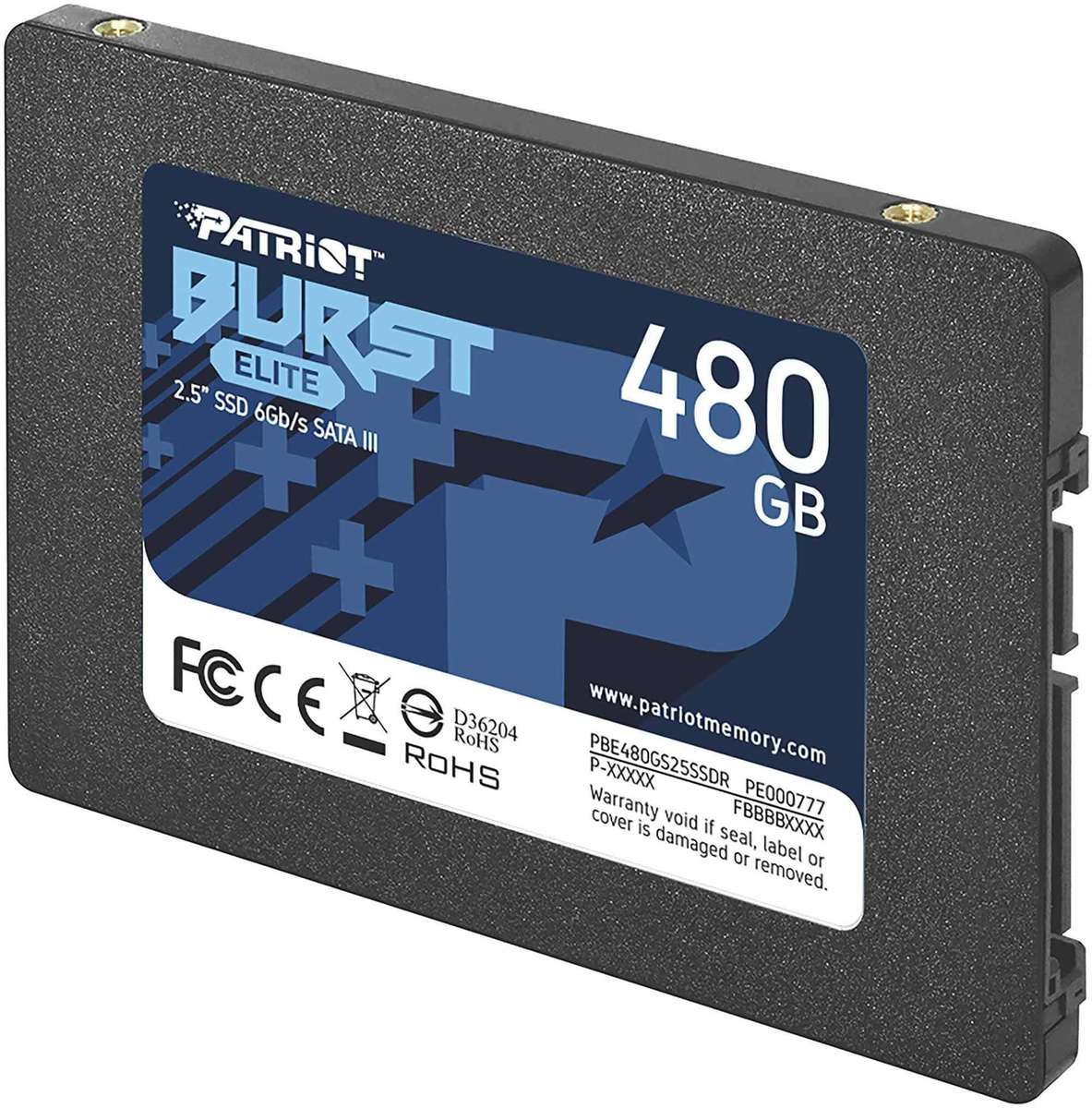 Patriot 480GB SSD Burst Elite - Good Condition - Warranty