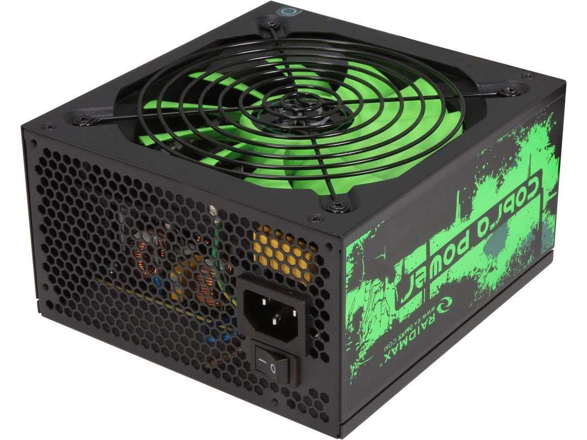 Raidmax 500w Rx-500AF-B Cobra 80+ Bronze - Gaming Power Supply - Good Condition - Warranty