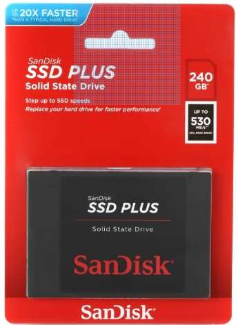 SANDISK SSD PLUS ** 240GB SSD ** EXCELLENT CONDITION ** WARRANTY **