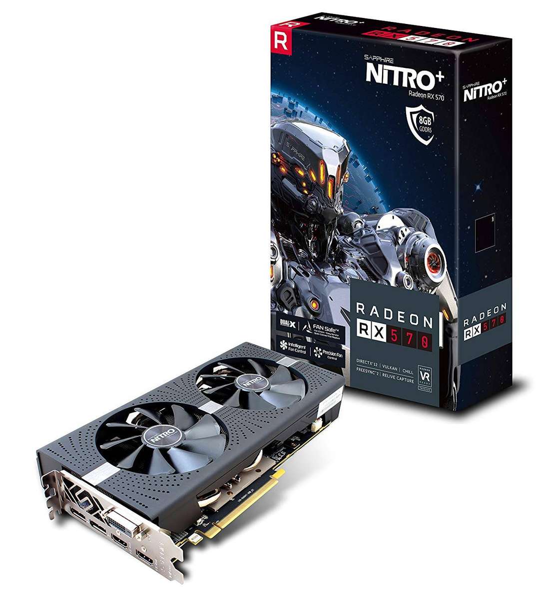 Sapphire Rx570 8G Nitro+ - Gaming Graphics Card - Good Condition - Warranty