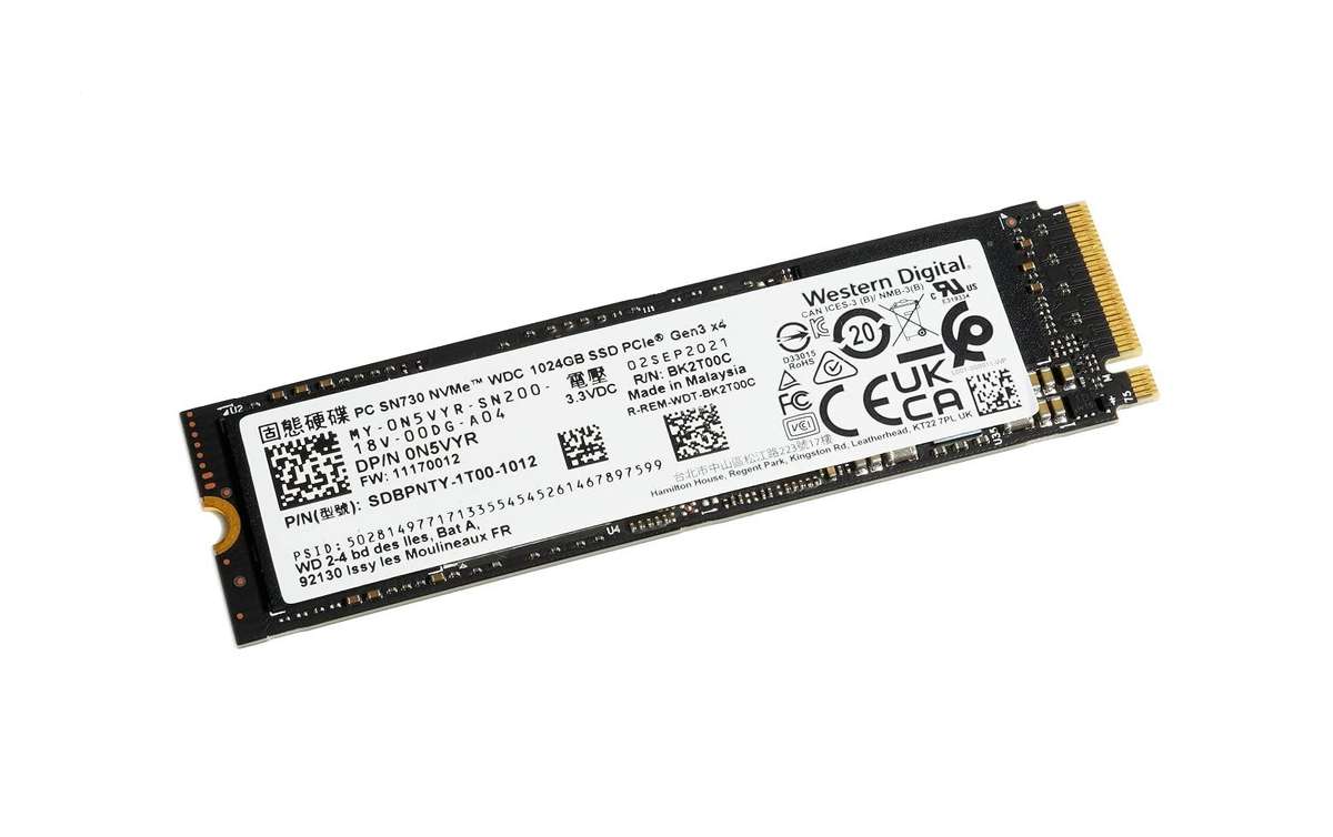 Western Digital 1TB NVMe SSD SN730 - Good Condition - Warranty