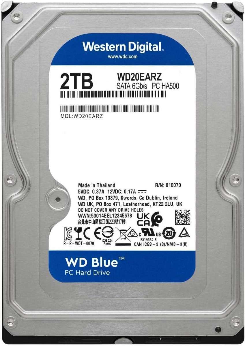Western Digital 2TB Blue - Desktop Hard Drive  - 100% Health - Good Condition - Warranty