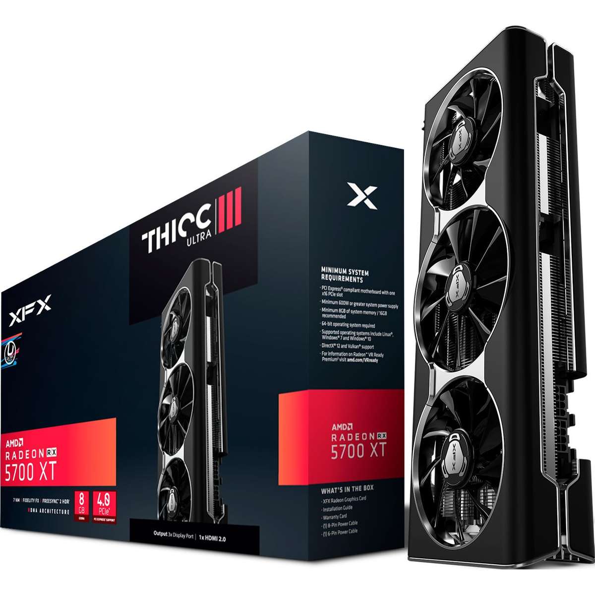 XFX RX 5700XT Thicc III Ultra 8GB -  Gaming Graphics Card - Good Condition - Warranty