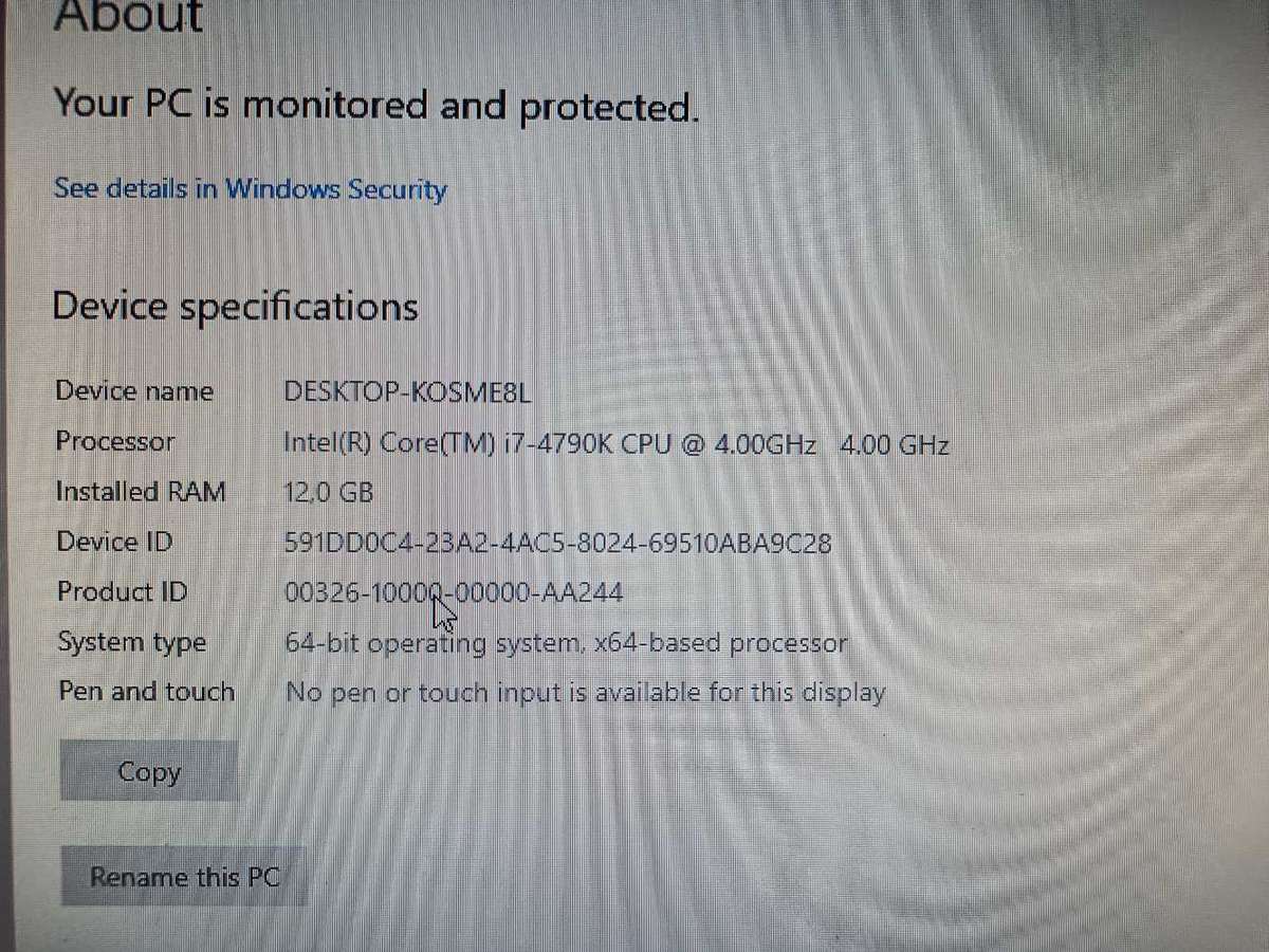 I7 4790K Starter gaming PC