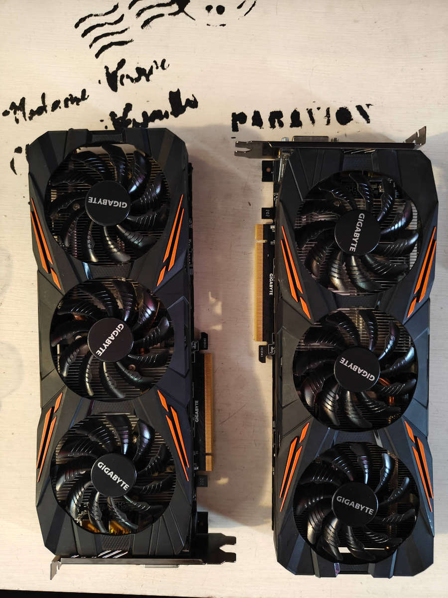 Gigabyte GTX 1070 8GB triple Fan RGB graphics card