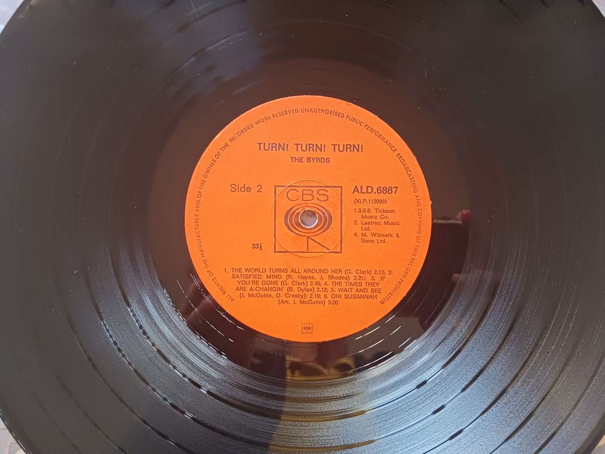 The Byrds - Turn! Turn! Turn!  ( scarce 1965 SA released Psychadelic Rock LP )