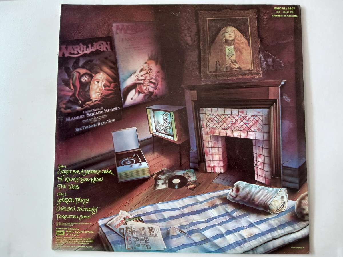 Marillion - Script for A Jester's Tear ( Scarce 1983 SA released Prog Rock LP )