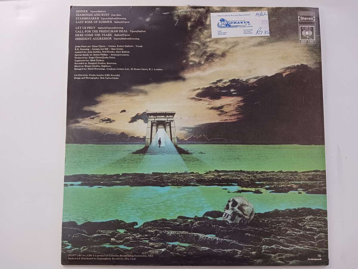 Judas Priest - Sin After Sin    ( scarce 1977 SA released NM LP )