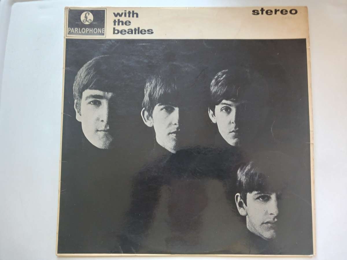 The Beatles - With The Beatles ( 1963  UK pressing, vinyl mono sleeve marked stereo, LP )