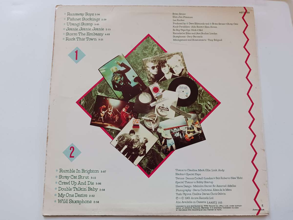 Stray Cats - Stray Cats  ( 1981 SA released LP )