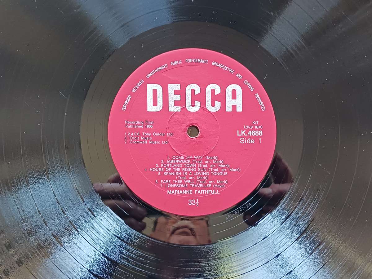 Marianne Faithfull - Come My Way ( Rare 1965 SA released VG+/VG+ LP )
