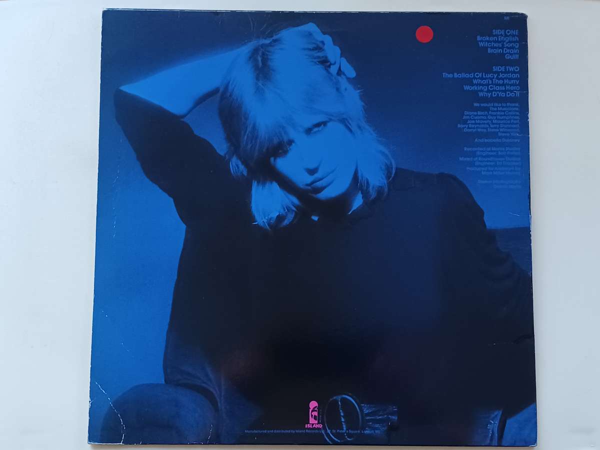 Marianne Faithfull - Broken English ( 1979 UK released LP NM  )