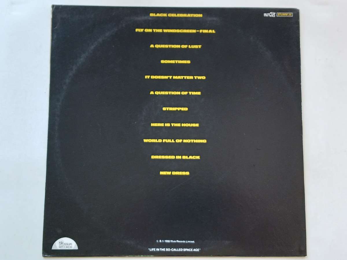 Depeche Mode - Black Celebration ( Scarce 1986 Australian released LP EX )