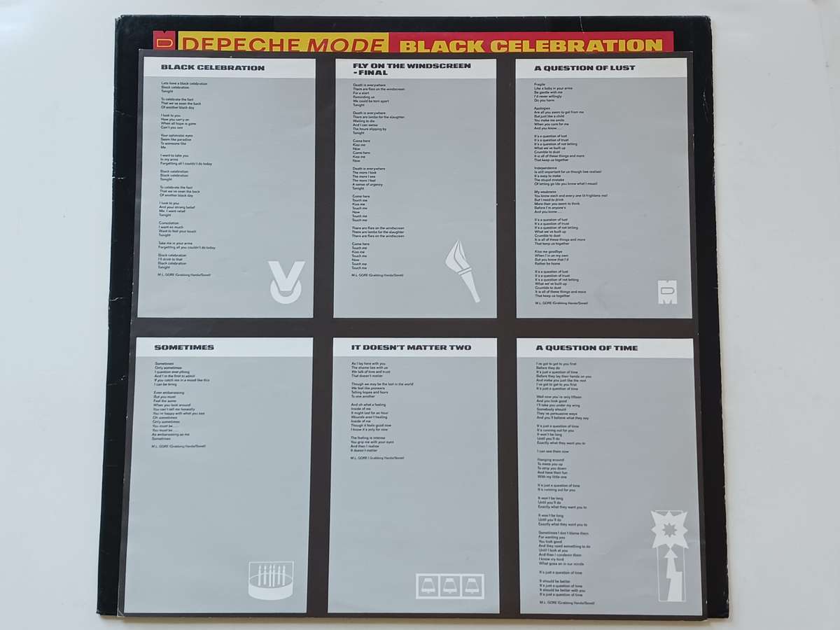 Depeche Mode - Black Celebration ( Scarce 1986 Australian released LP EX )