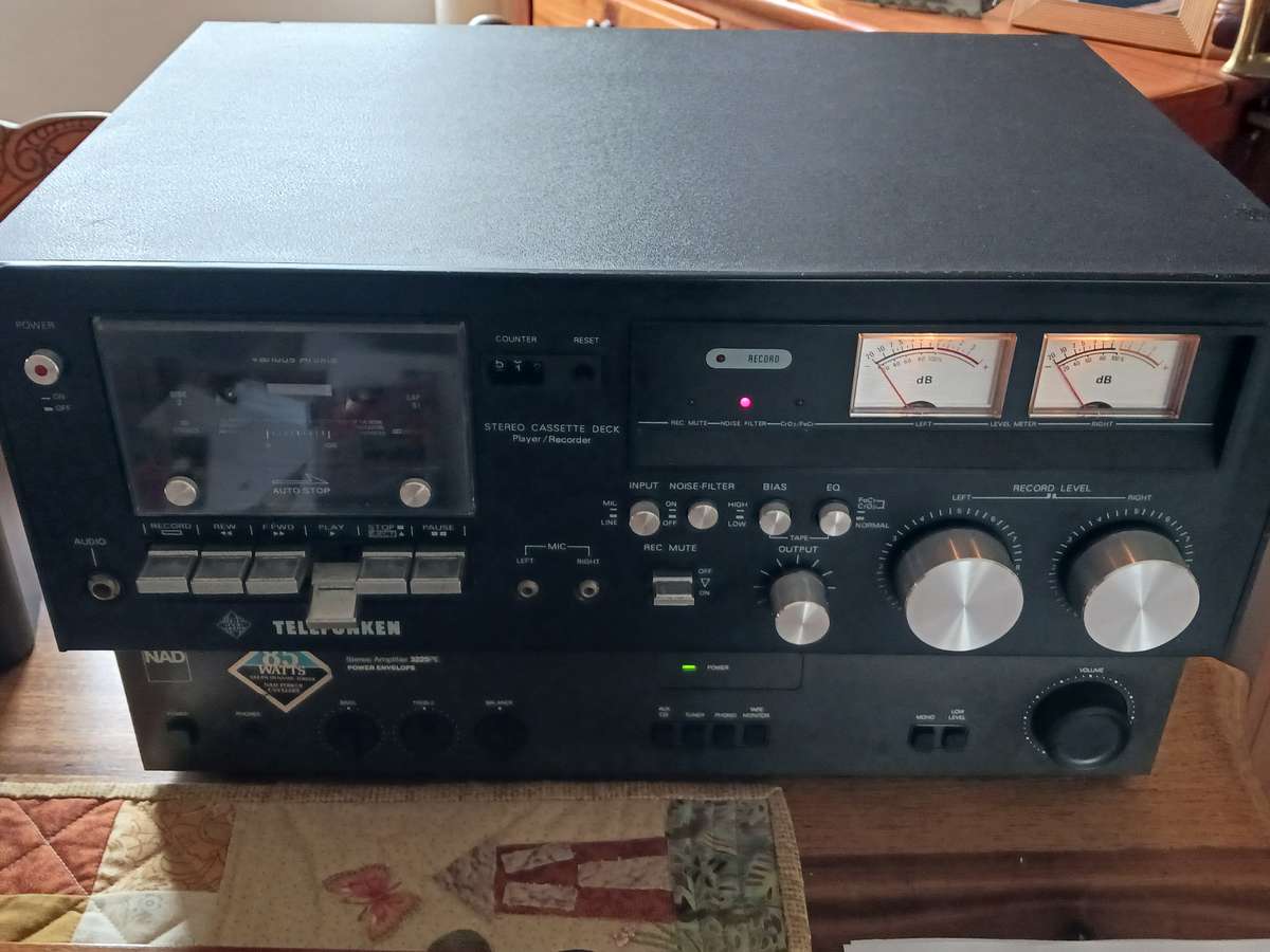 Telefunken - Stereo Music Cassette Deck,in good working condition. (only Deck for sale,)