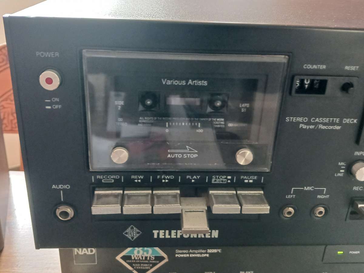 Telefunken - Stereo Music Cassette Deck,in good working condition. (only Deck for sale,)