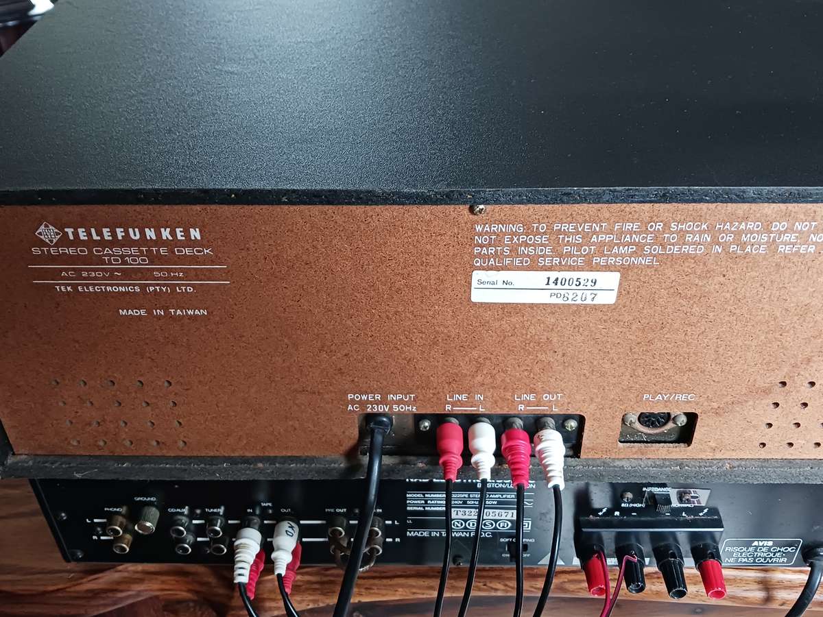 Telefunken - Stereo Music Cassette Deck,in good working condition. (only Deck for sale,)