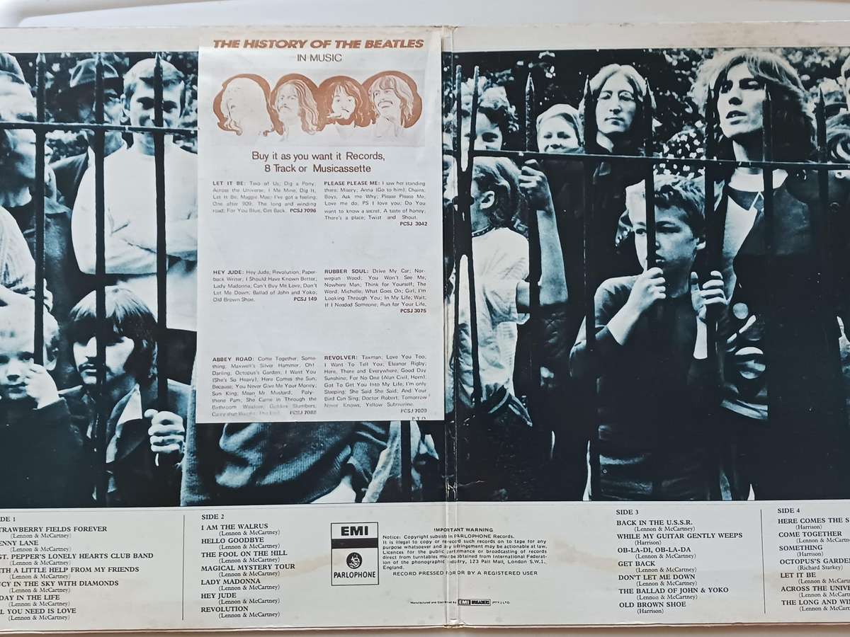 The Beatles  -  1967 - 1970  ( 1973 SA released LP NM )