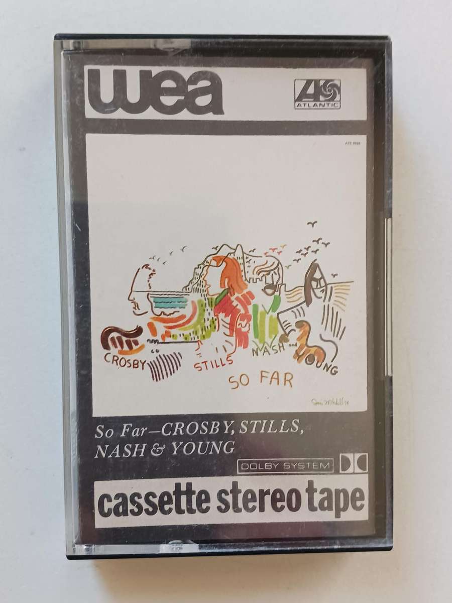 Crosby,Stills,Nash and Young - So Far  ( Rare 1974 SA released Music cassette. )