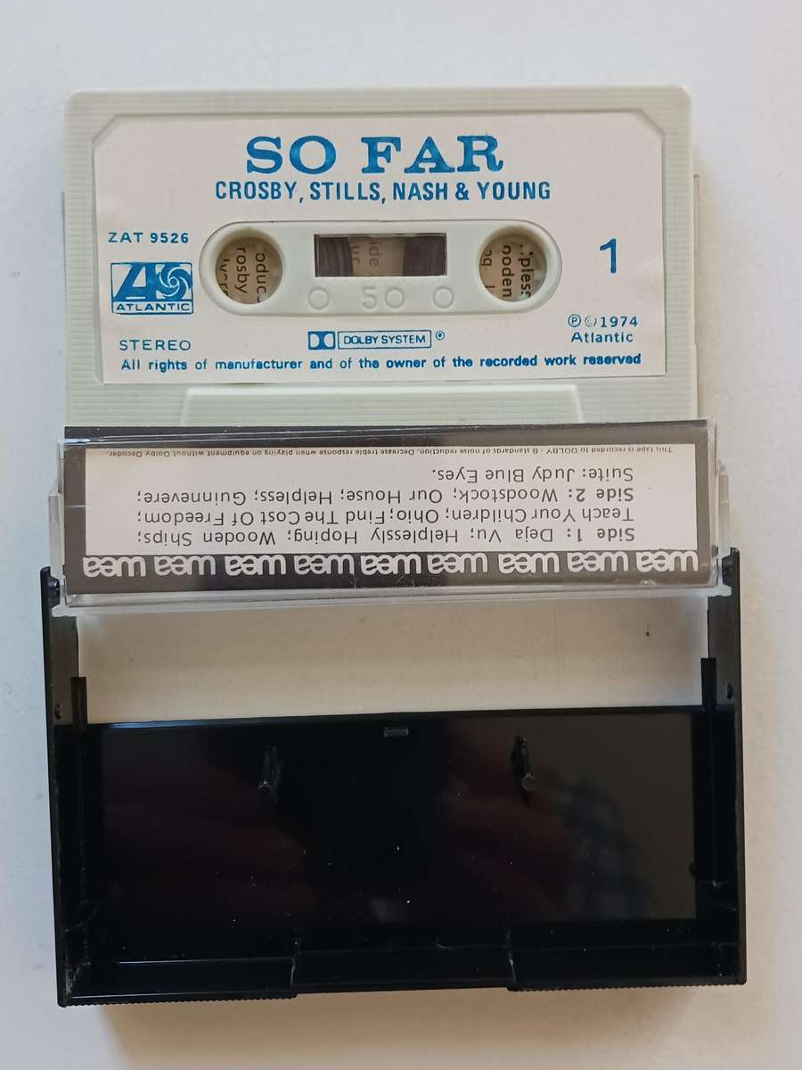 Crosby,Stills,Nash and Young - So Far  ( Rare 1974 SA released Music cassette. )