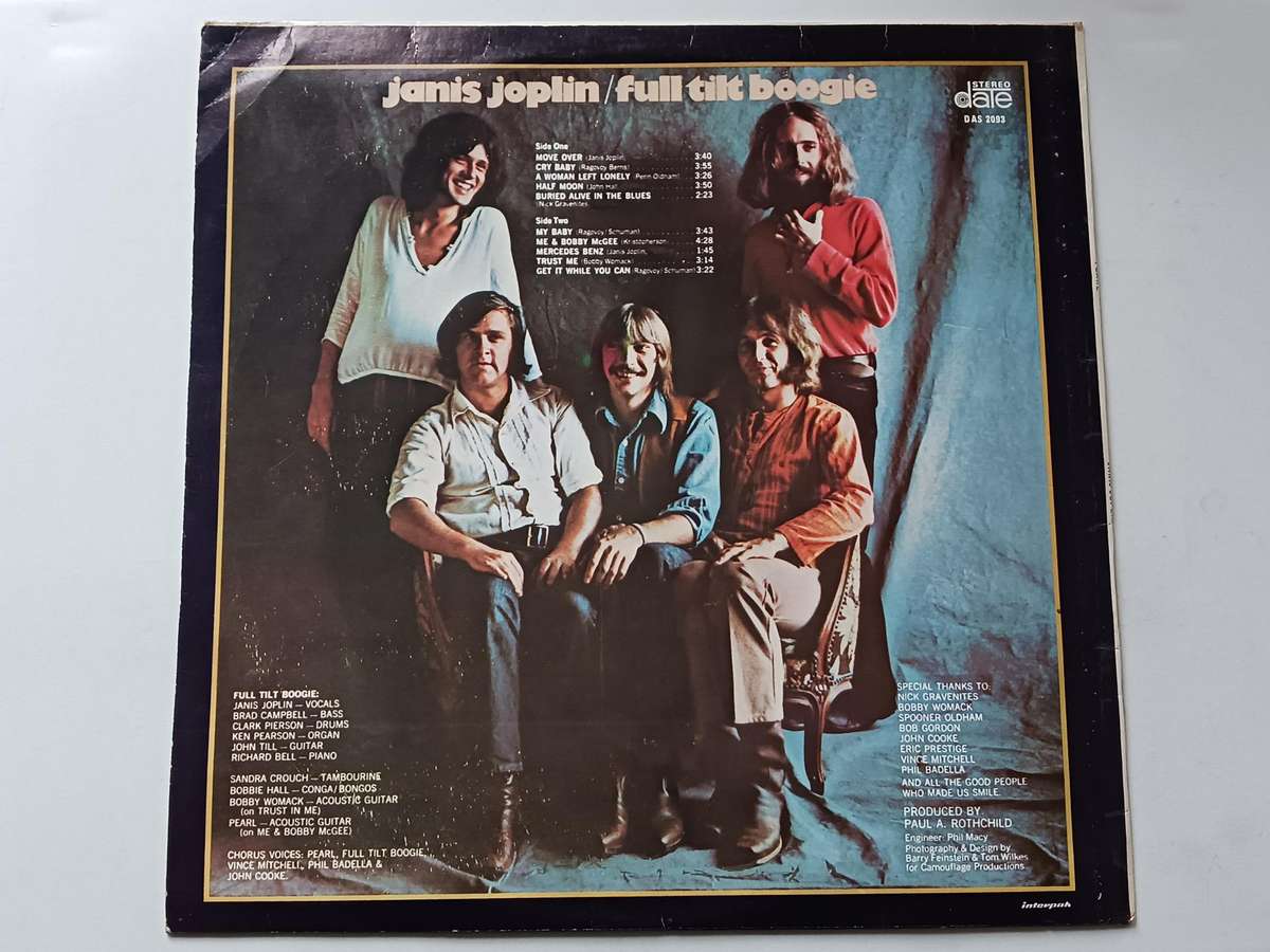 Janis Joplin - Pearl  ( Scares 1971 SA  released LP NM )