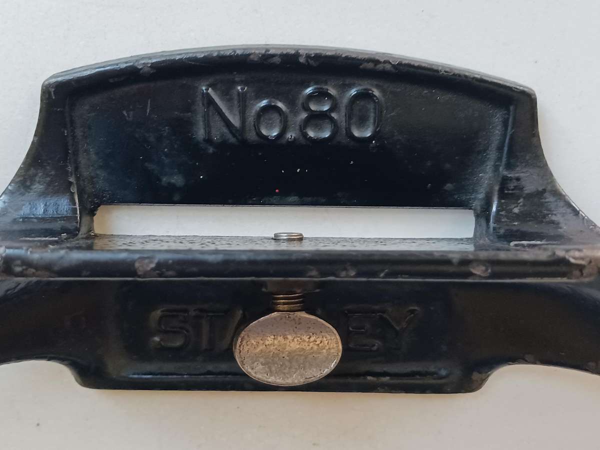 Vintage Stanley Wood Plane No. 80 made in USA - in a good used working condition.