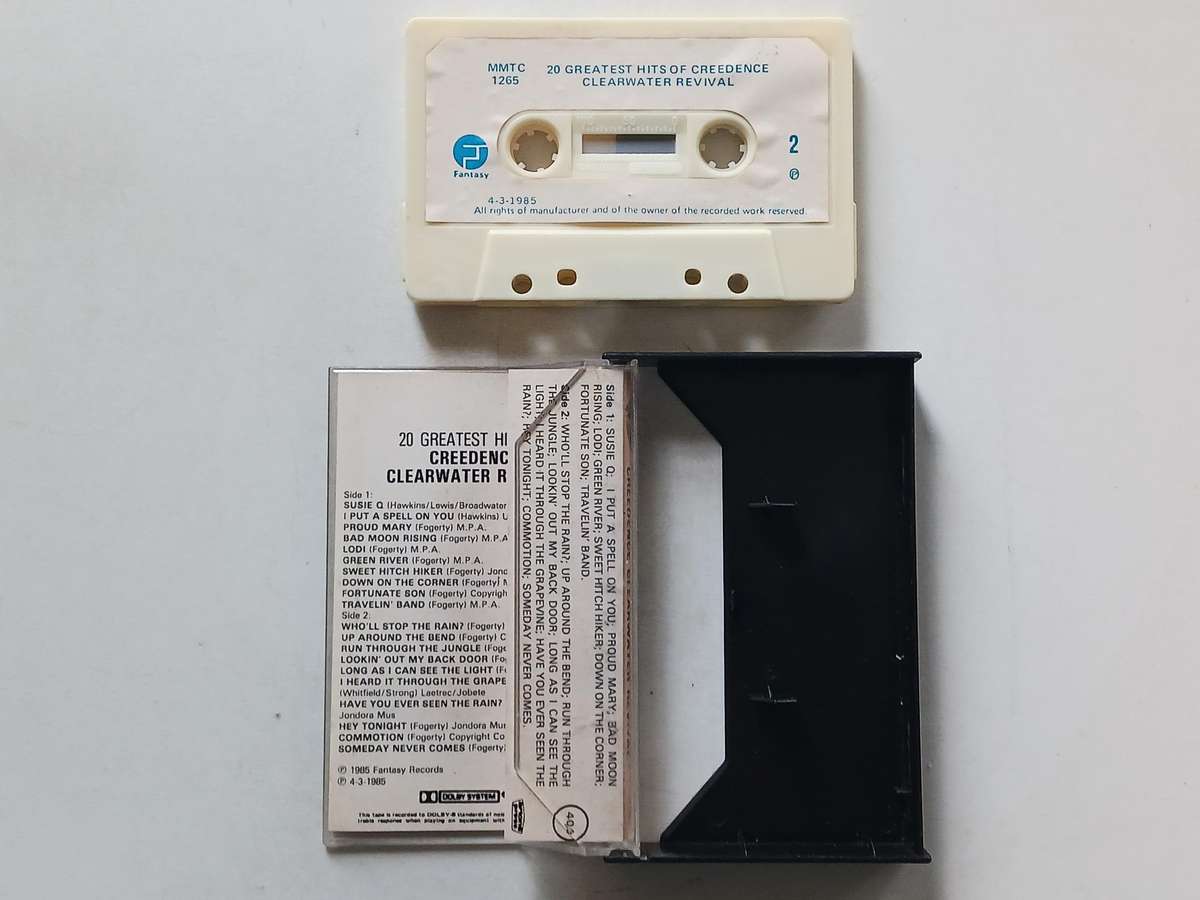20 Greatest Hits of Creedence Clearwater Revival - ( Scarce 1985 SA released Music cassette )