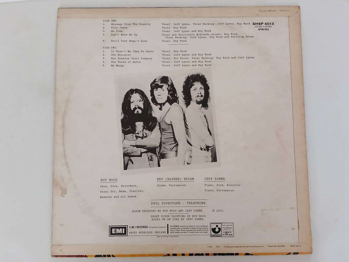 The Move - Message from the Country  ( Scarce  1971 UK released LP )