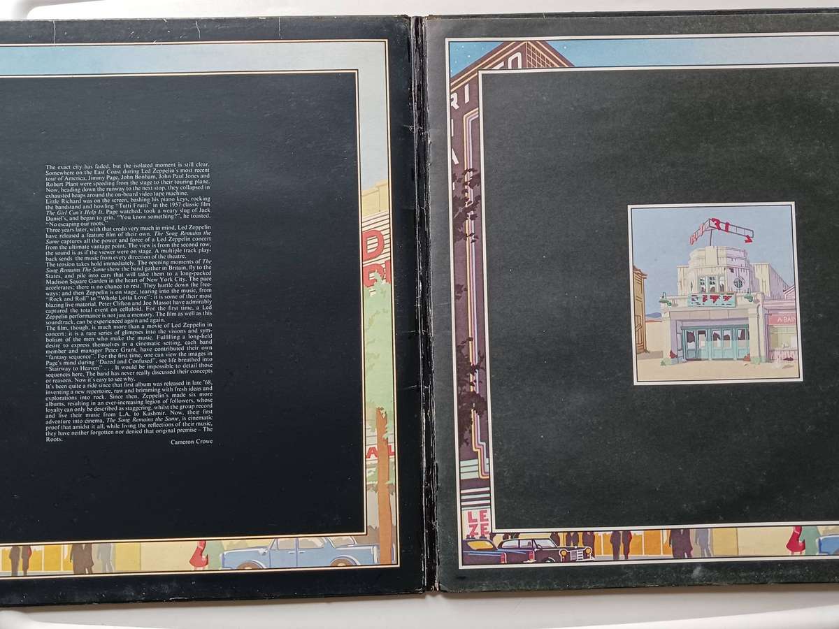 Led Zeppelin - The Soundtrack from the Film the Song Remains the Same ( 1976 UK released LP )