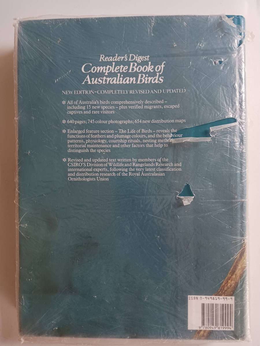 The Complete Book Of Australian Birds ( Reader's Digest ) 1993