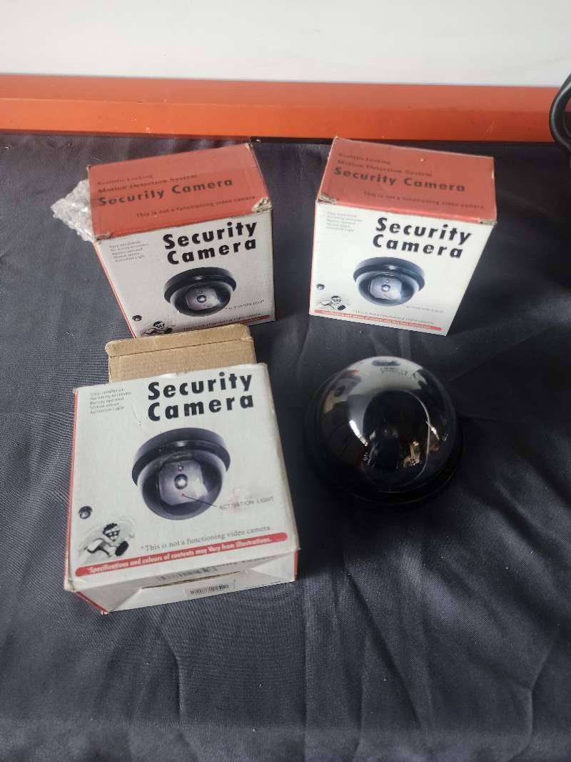 3 X battery-operated dummy dome security camera