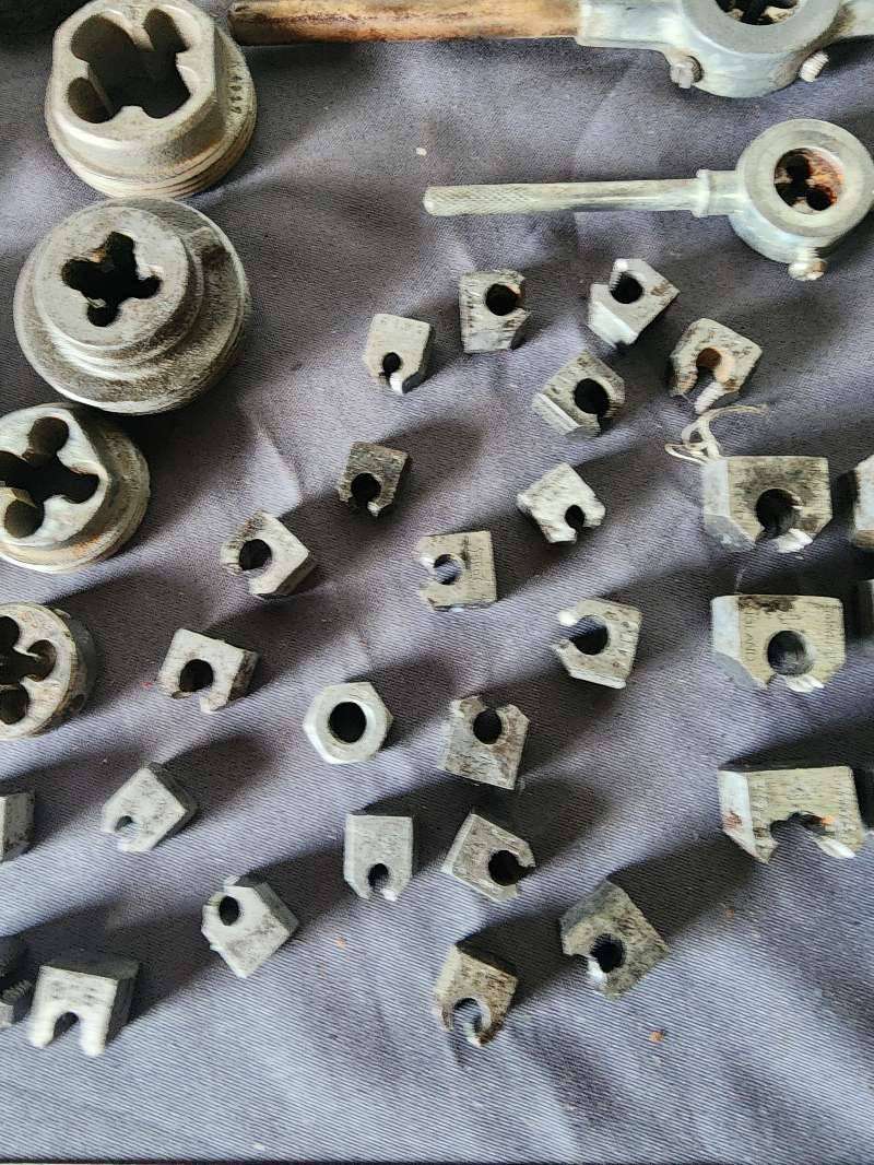 Huge Vintage Tap & Die Lot + DieStocks, Chasers & Gear Cutter.