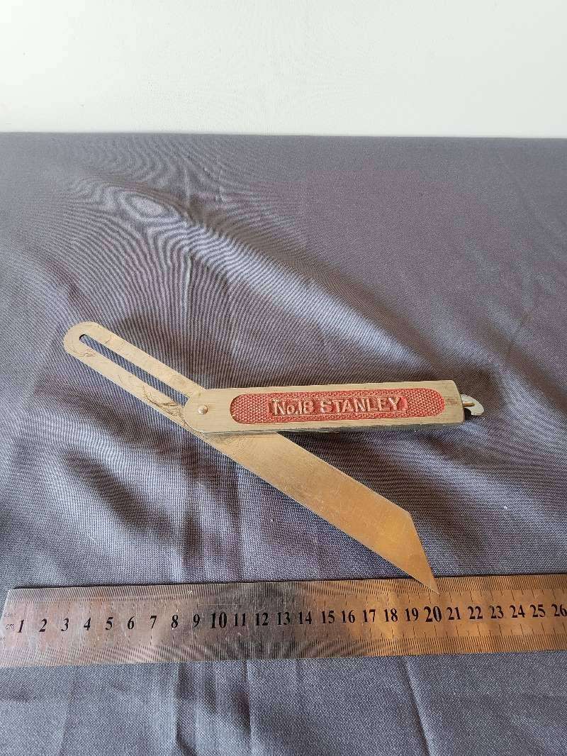 Vintage Stanley No.18 Sliding Bevel T-Bevel Square - Made in USA