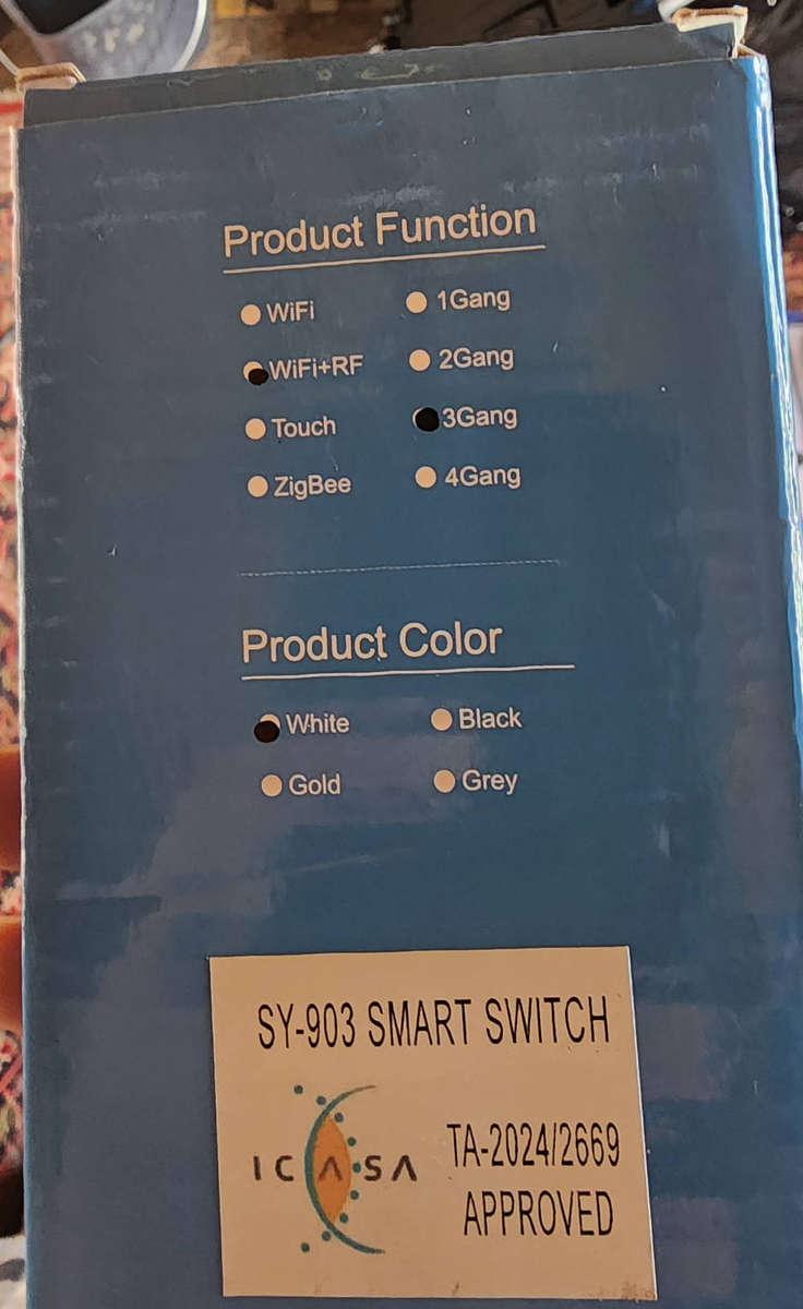 WIFI Smart Switch 3 Gang White
