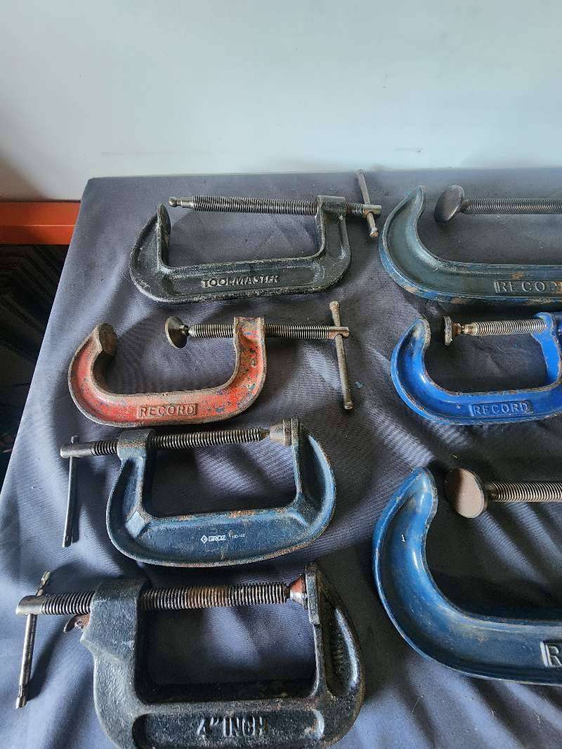 Bulk G-Clamp Lot - 4x RecordToolmaster, Groz - 8pc