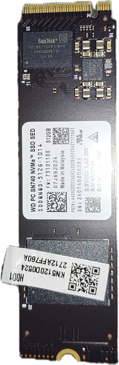 WD 512GB NVME M.2 SSD