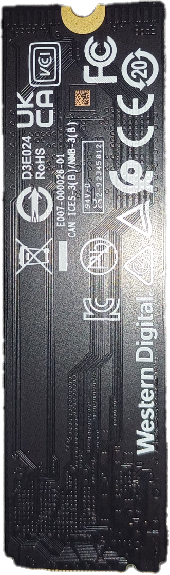 WD 512GB NVME M.2 SSD