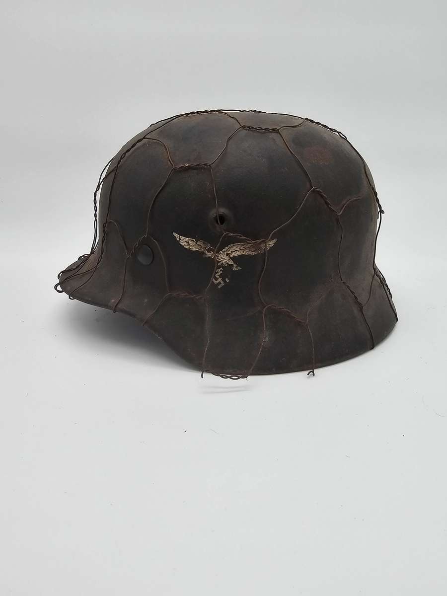 WWII M42 Chicken Wire helmet