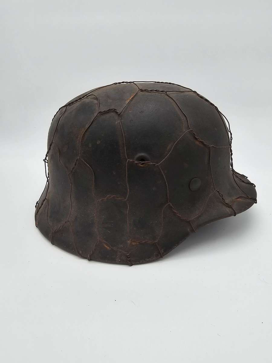 WWII M42 Chicken Wire helmet